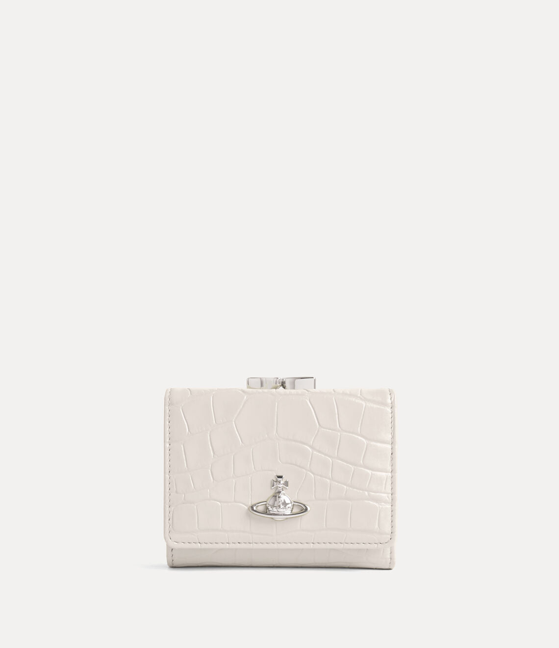 （限時特價！）Vivienne Westwood CROCODILE Frame Wallet 鱷魚紋立體土星三折口金短夾 （共5色！）