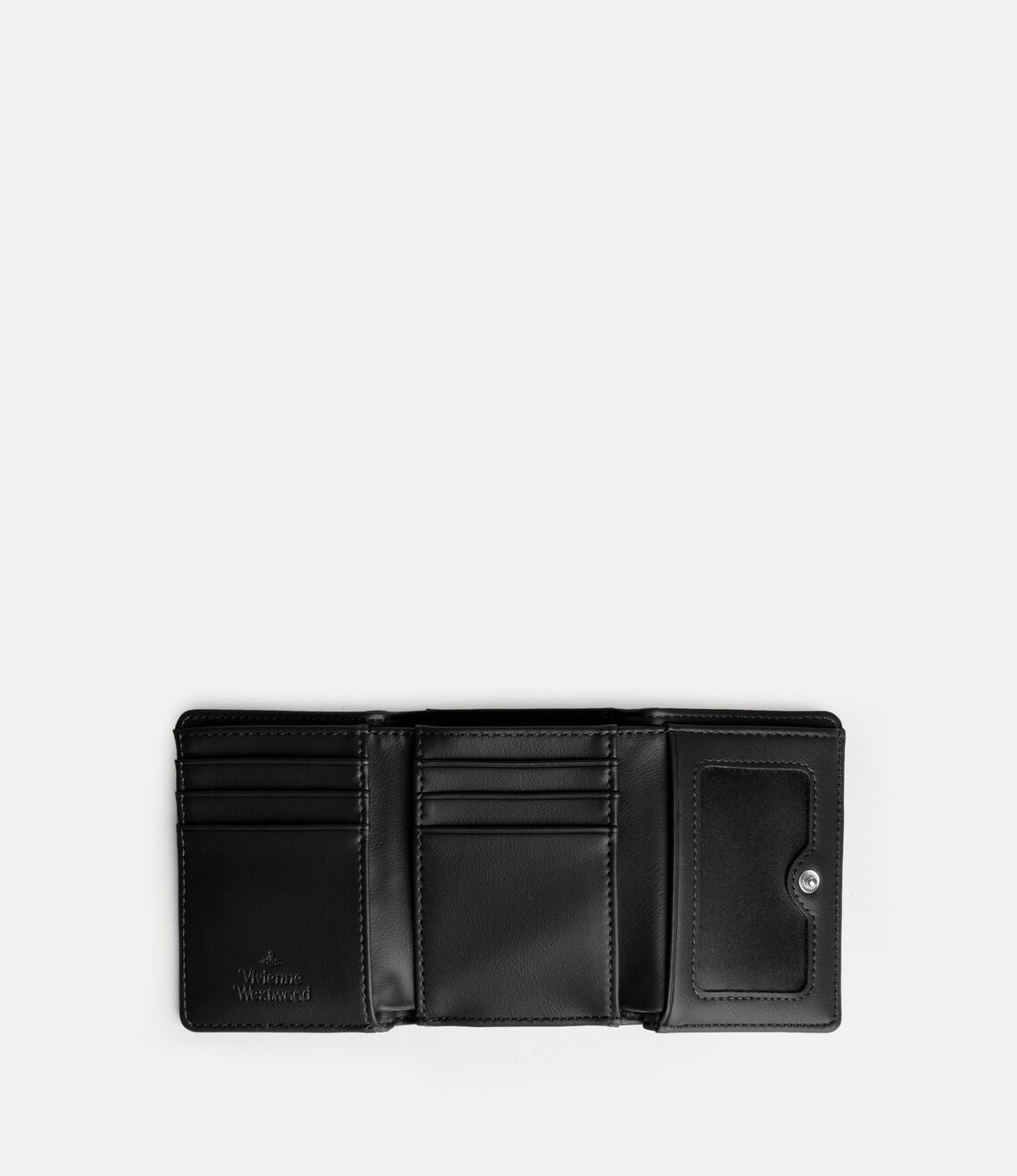 （限時特價！）Vivienne Westwood Frame Wallet 光澤褶皺立體土星三折口金短夾 （共2色！）
