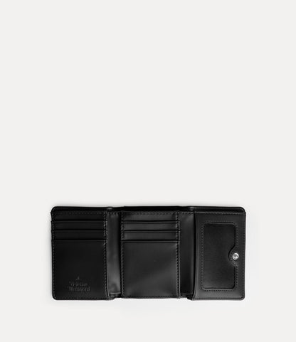 （限時特價！）Vivienne Westwood Frame Wallet 光澤褶皺立體土星三折口金短夾 （共2色！）