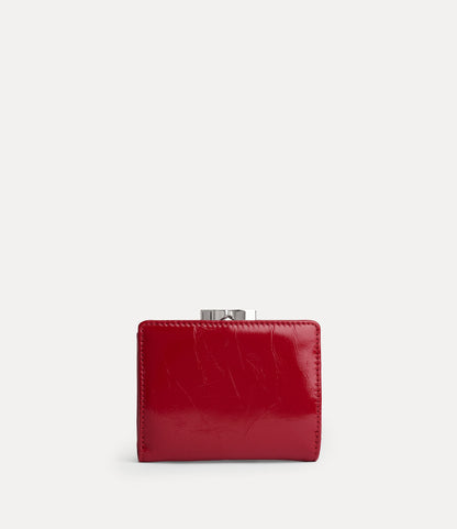 （限時特價！）Vivienne Westwood Frame Wallet 光澤褶皺立體土星三折口金短夾 （共2色！）
