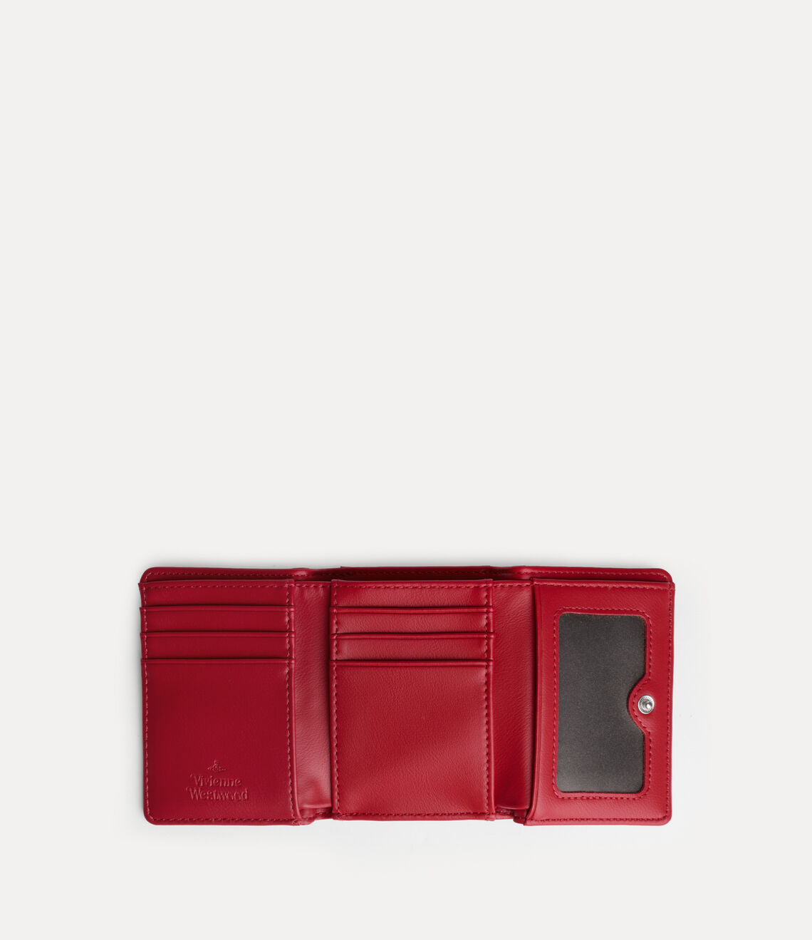 （限時特價！）Vivienne Westwood Frame Wallet 光澤褶皺立體土星三折口金短夾 （共2色！）