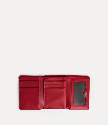 （限時特價！）Vivienne Westwood Frame Wallet 光澤褶皺立體土星三折口金短夾 （共2色！）