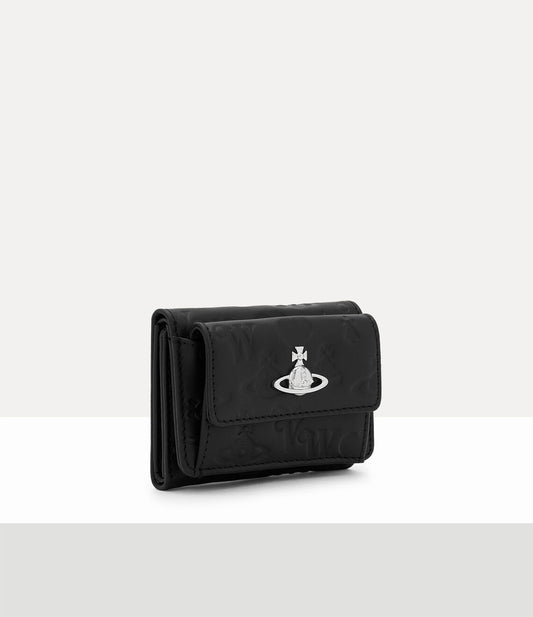 日本限定！Vivienne Westwood Small Flap Wallet 立體土星壓紋三折短夾 （共2色！）