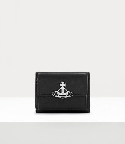 Vivienne Westwood Small Flap Purse 荔枝紋三折小短夾