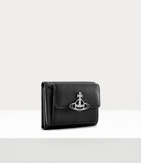 Vivienne Westwood Small Flap Purse 荔枝紋三折小短夾