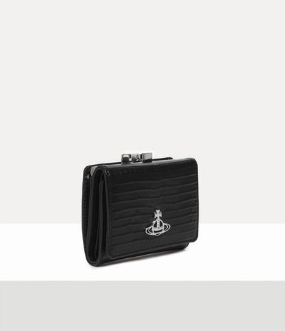 Vivienne Westwood Small CROCODILE Wallet 口金鱷魚紋三折短夾（共3色！）