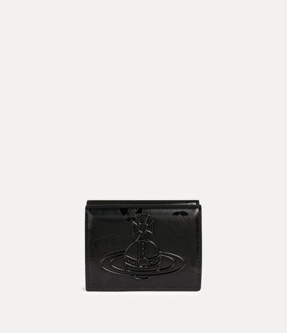 Vivienne Westwood Trifold Wallet 大Logo浮雕三折短夾