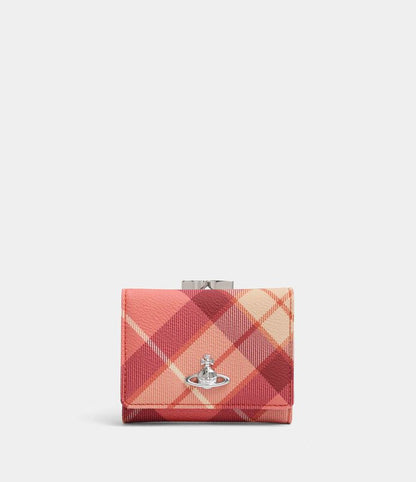 Vivienne Westwood Frame Wallet 撞色格紋口金錢包