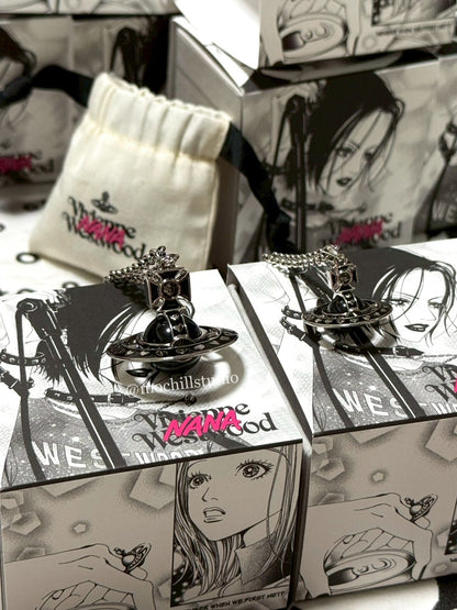 （現貨！）Vivienne Westwood X NANA VWXNANA限量聯名法瑯立體土星項鍊（共2色！）