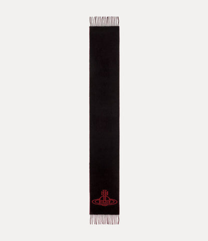 Vivienne Westwood 純羊毛刺繡土星圍巾