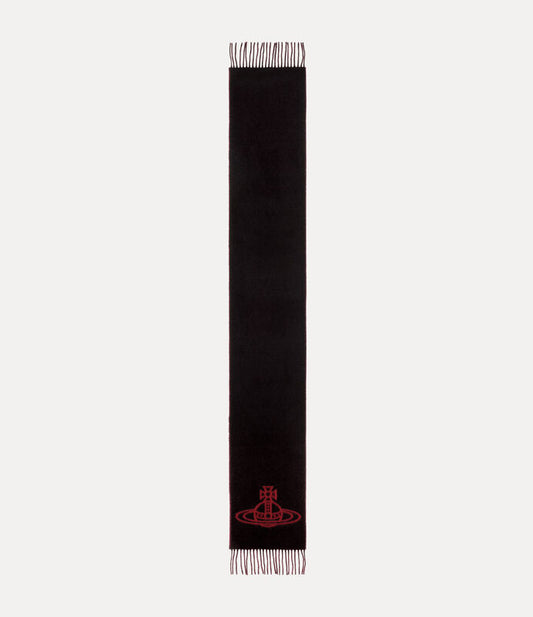 Vivienne Westwood 純羊毛刺繡土星圍巾