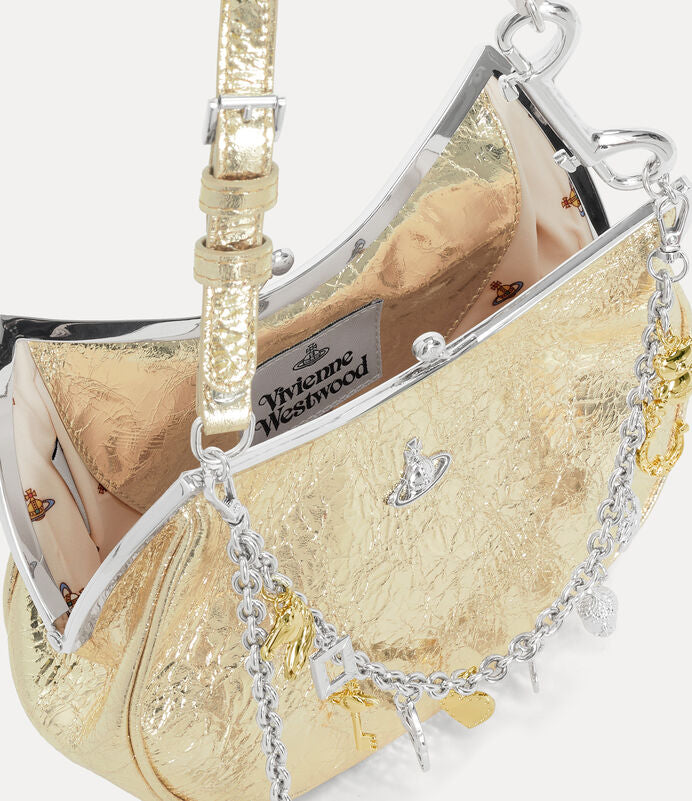 Vivienne Westwood ハンドバッグ fairycore 真皮手提包 Vivienne Westwood Hazel Croc-Effect Leather Small Handbag