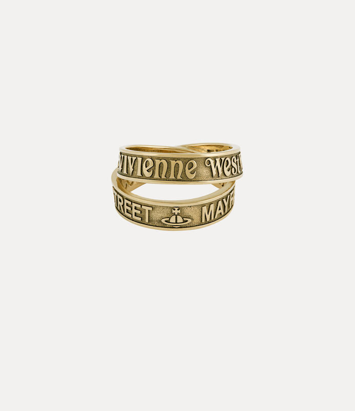 Vivienne Westwood Amos ring 環繞字母戒指（共2色！）