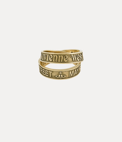 Vivienne Westwood Amos ring 環繞字母戒指（共2色！）