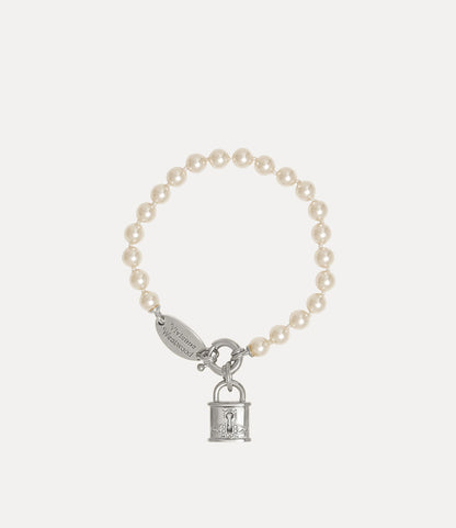Vivienne Westwood Celestia Small Pearl Bracelet 鎖頭水滴珍珠手鍊