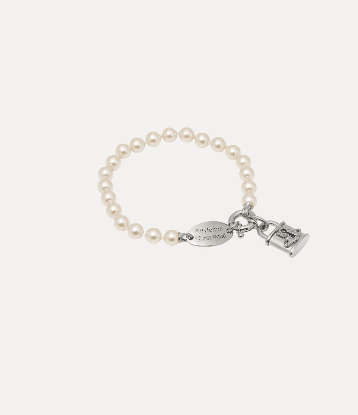 Vivienne Westwood Celestia Small Pearl Bracelet 鎖頭水滴珍珠手鍊