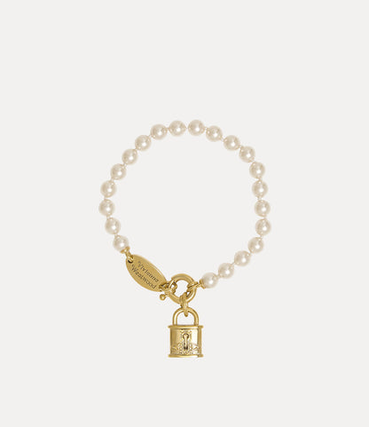 Vivienne Westwood Celestia Small Pearl Bracelet 鎖頭水滴珍珠手鍊