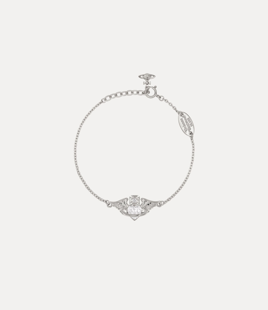 Vivienne Westwood Galena Bracelet 純銀愛心翅膀水晶手鍊 （共2色！）