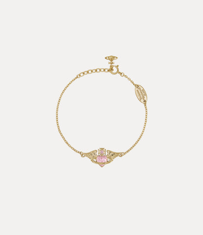 Vivienne Westwood Galena Bracelet 純銀愛心翅膀水晶手鍊 （共2色！）