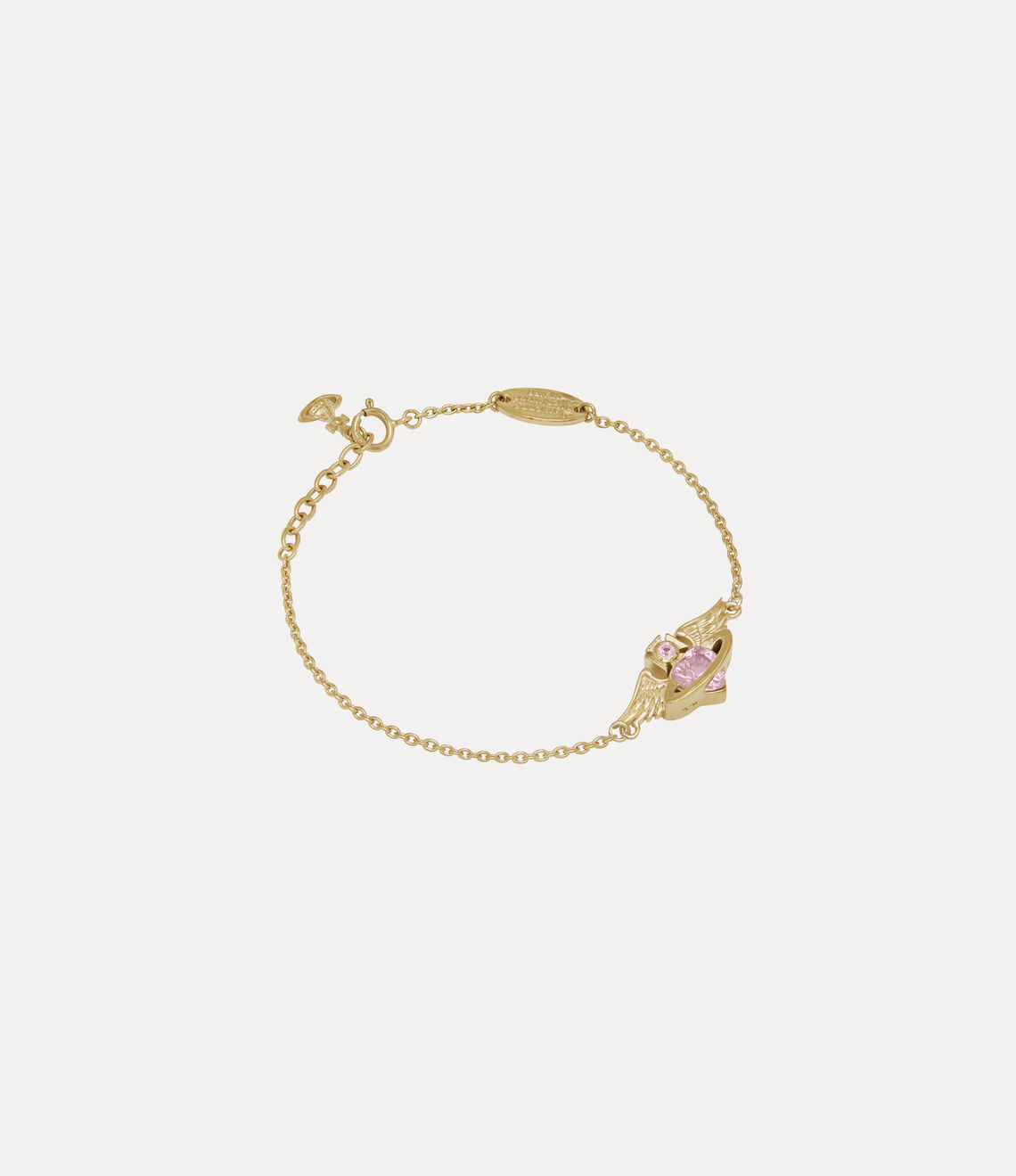 Vivienne Westwood Galena Bracelet 純銀愛心翅膀水晶手鍊 （共2色！）