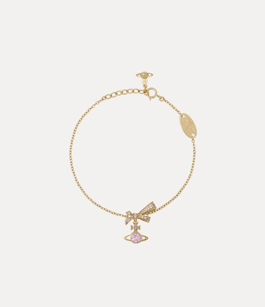 Vivienne Westwood Angelique Bracelet 純銀蝴蝶結水晶手鍊 （共2色！）