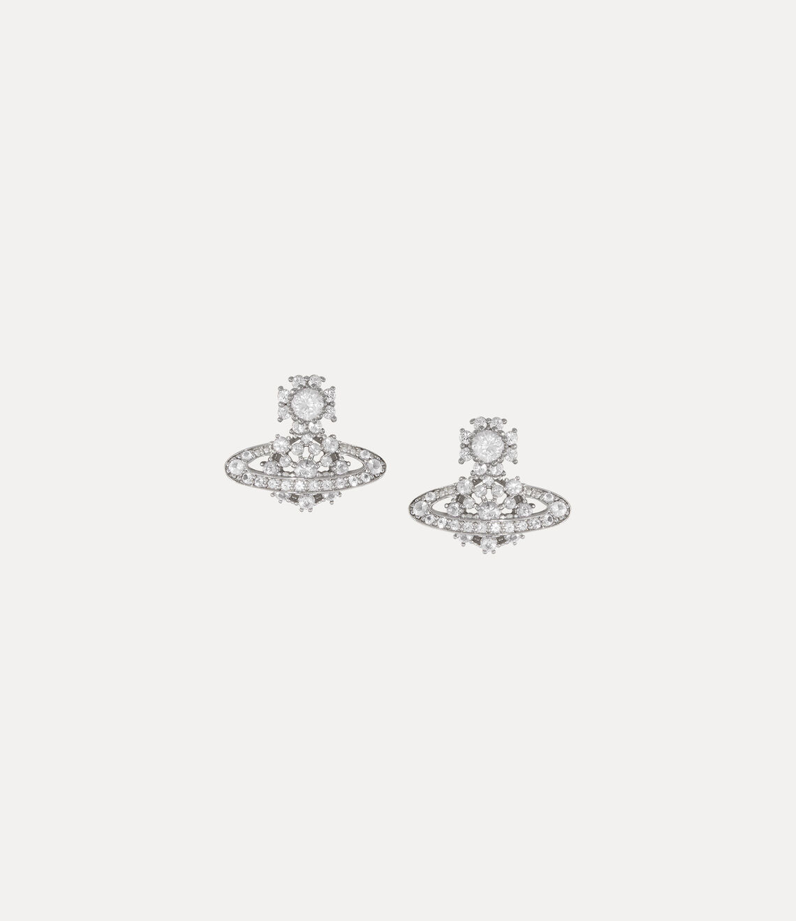 Vivienne Westwood Narcissa Earrings 純銀雪花土星耳環
