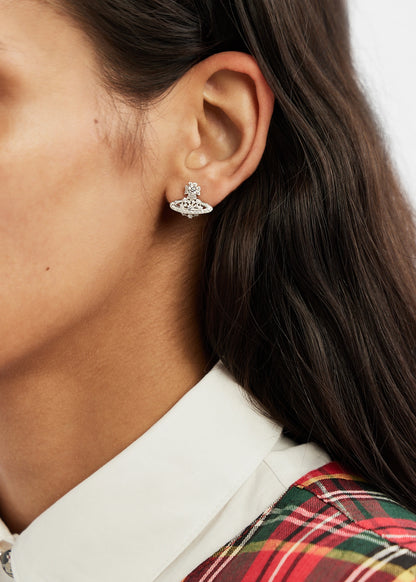 Vivienne Westwood Narcissa Earrings 純銀雪花土星耳環