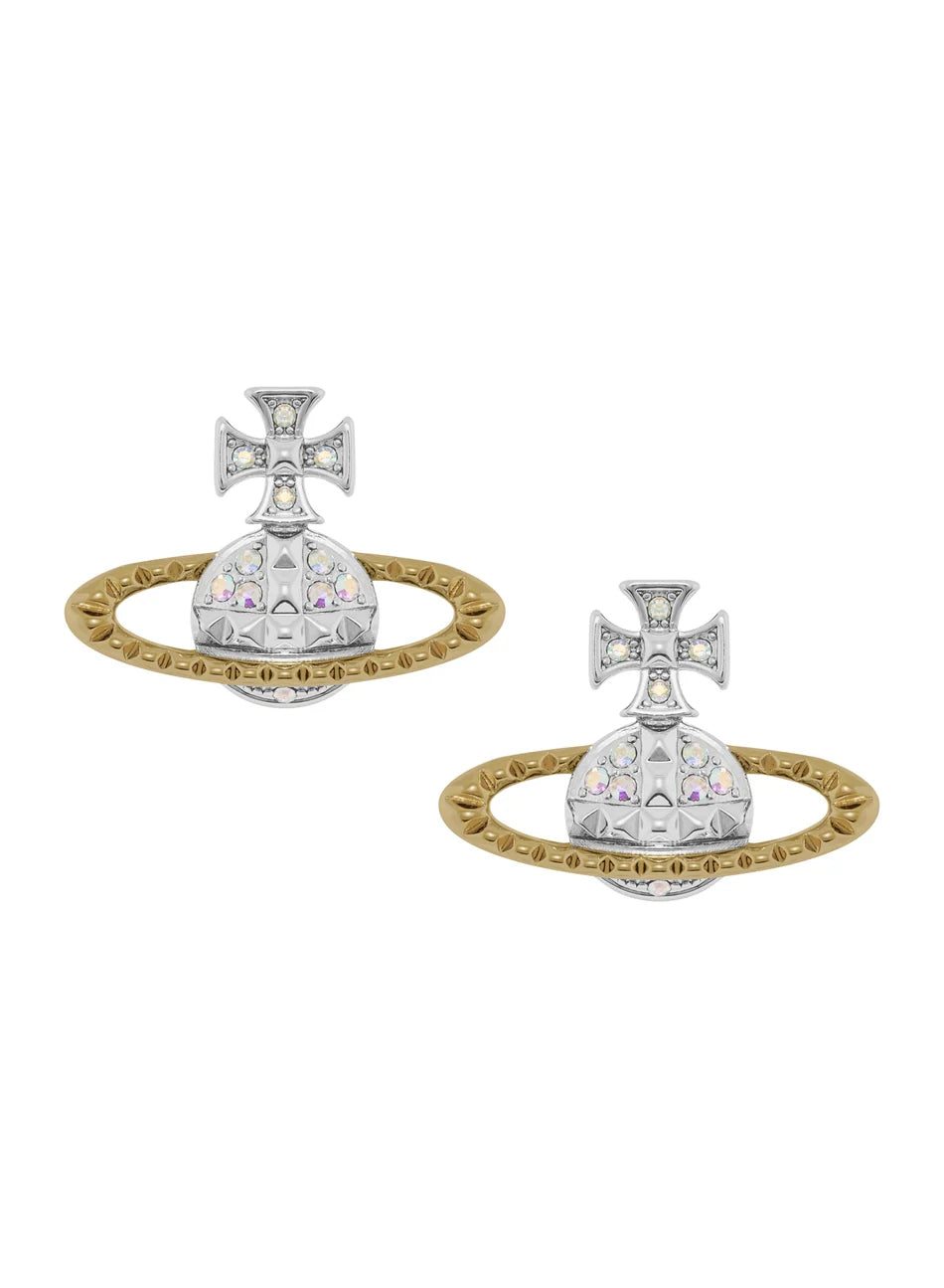 （限時特價！）Vivienne Westwood Mayfair Earrings 卯釘水晶土星耳環（共4色！）