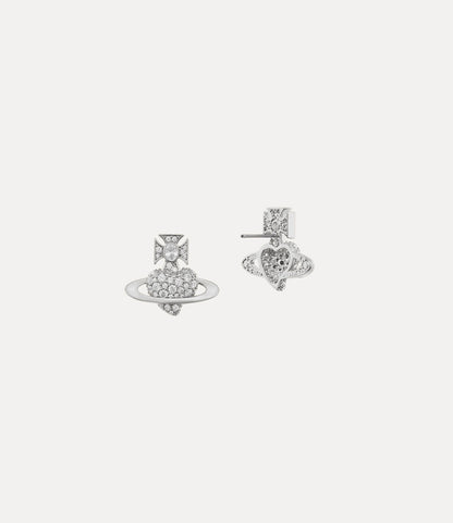 Vivienne Westwood Agnatha Earrings 情人節限定愛心滿鑽土星耳環