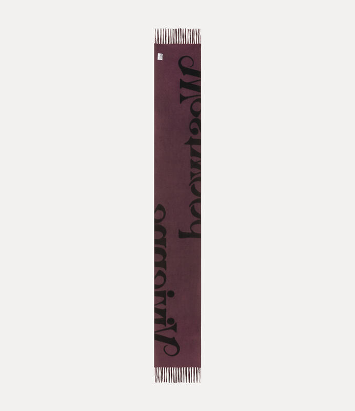 Vivienne Westwood Scarf 純羊毛Logo字母圍巾