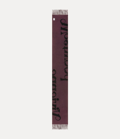 Vivienne Westwood Scarf 純羊毛Logo字母圍巾