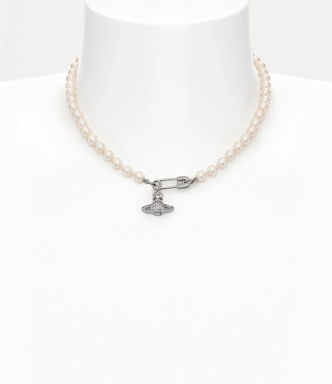 Vivienne Westwood Lucrece Pearl Necklace 別針土星珍珠項鍊（共2色！）