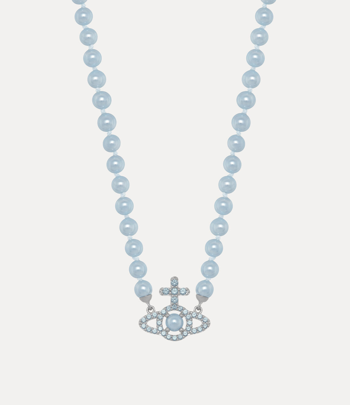 Vivienne Westwood Olymphia pearl Necklace 滿鑽珍珠土星頸鍊