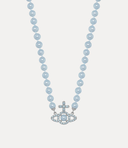 Vivienne Westwood Olymphia pearl Necklace 滿鑽珍珠土星頸鍊