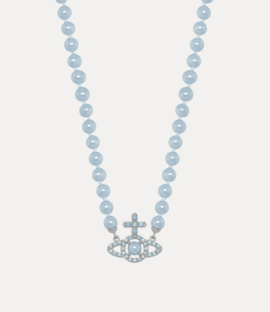 Vivienne Westwood Olymphia pearl Necklace 滿鑽珍珠土星頸鍊