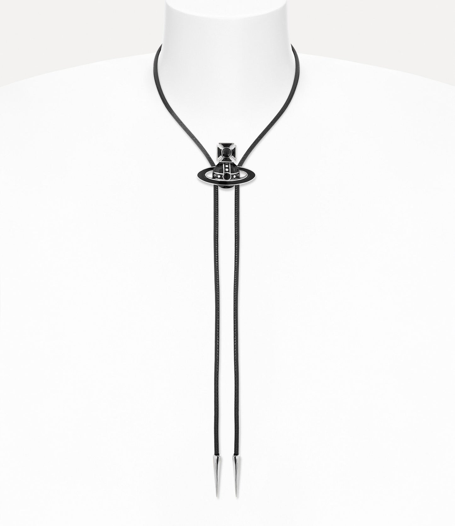 Vivienne Westwood Man. Bolo Tie 經典立體法瑯龐克皮革土星領帶鏈