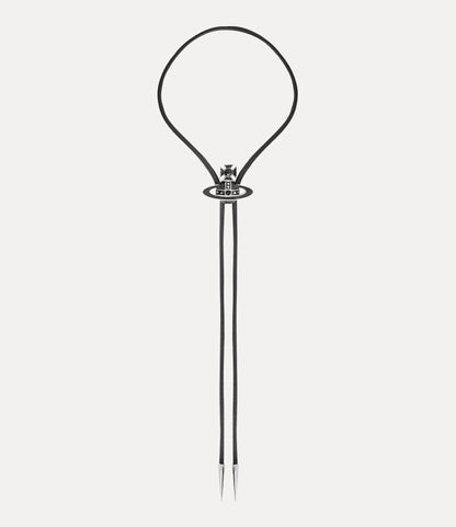 Vivienne Westwood Man. Bolo Tie 經典立體法瑯龐克皮革土星領帶鏈