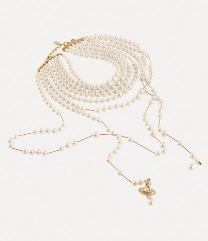 Vivienne Westwood Felicity Pearl Necklace 經典千層破碎珍珠頸鍊（共2色！）