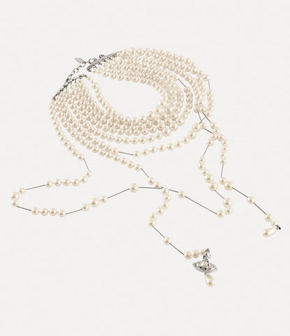 Vivienne Westwood Felicity Pearl Necklace 經典千層破碎珍珠頸鍊（共2色！）