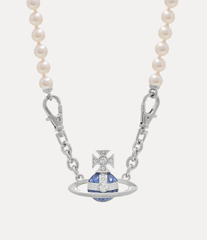 Vivienne Westwood Aïda Bas Relief Necklace 精典土星珍珠項鏈（共2色！）