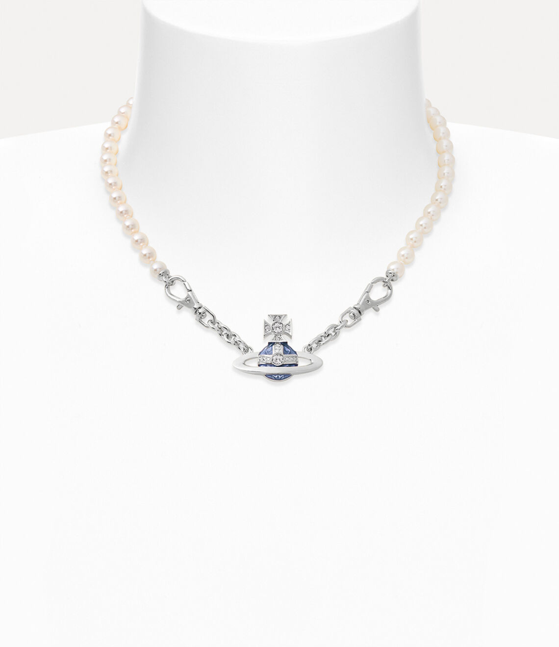 Vivienne Westwood Aïda Bas Relief Necklace 精典土星珍珠項鏈（共2色！）