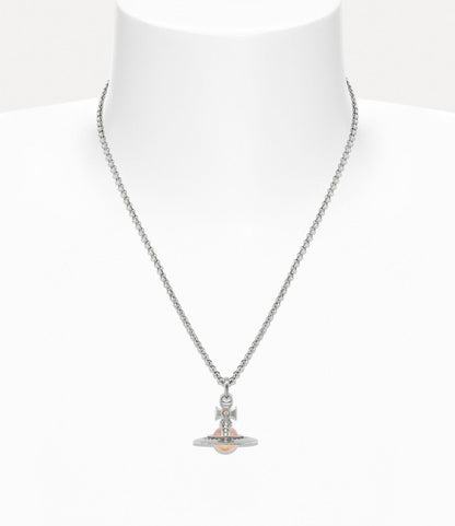 Vivienne Westwood Petite & Tiny Peach ORB Necklace 限定限量蜜桃粉立體土星項鍊（全尺寸！）
