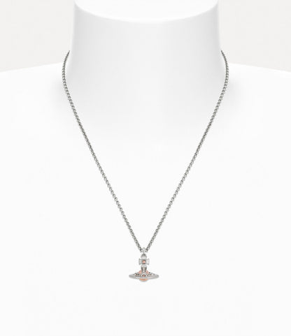 Vivienne Westwood Petite & Tiny Peach ORB Necklace 限定限量蜜桃粉立體土星項鍊（全尺寸！）