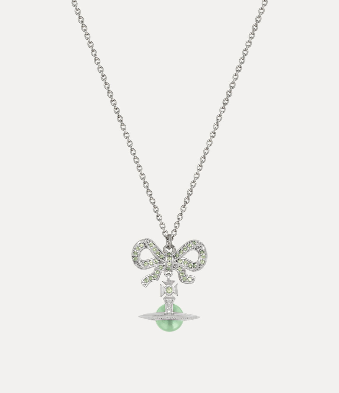 Vivienne Westwood Octavie Necklace 夢幻立體蝴蝶結土星純銀項鍊（共5色！）