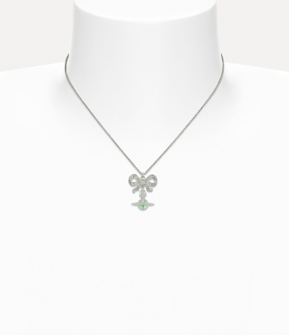 Vivienne Westwood Octavie Necklace 夢幻立體蝴蝶結土星純銀項鍊（共5色！）