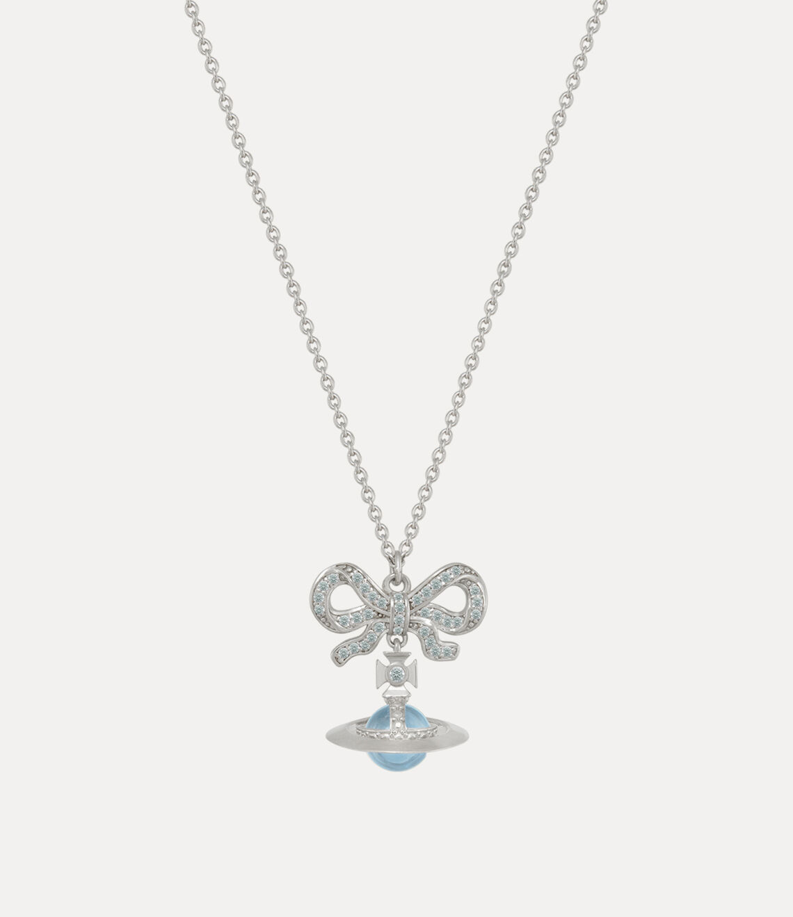 Vivienne Westwood Octavie Necklace 夢幻立體蝴蝶結土星純銀項鍊（共7色！）