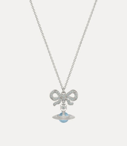 Vivienne Westwood Octavie Necklace 夢幻立體蝴蝶結土星純銀項鍊（共7色！）