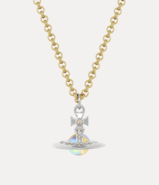 Vivienne Westwood Man. New Petite & Tiny Aurora Orb Pendant Necklace 限定限量極光撞色立體土星小號中號項鍊