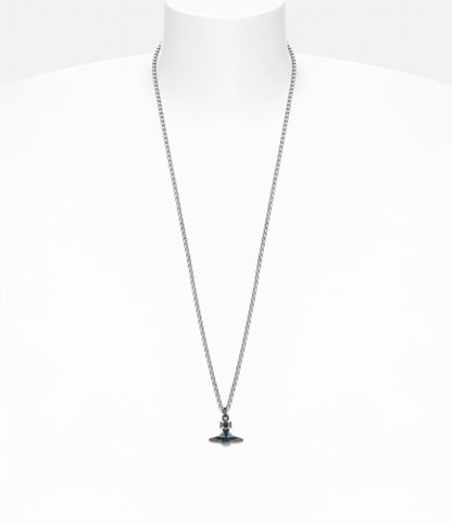 Vivienne Westwood Man. Petite & Tiny Blue ORB Necklace 限定限量闇黑藍立體土星項鍊（全尺寸！） (副本)