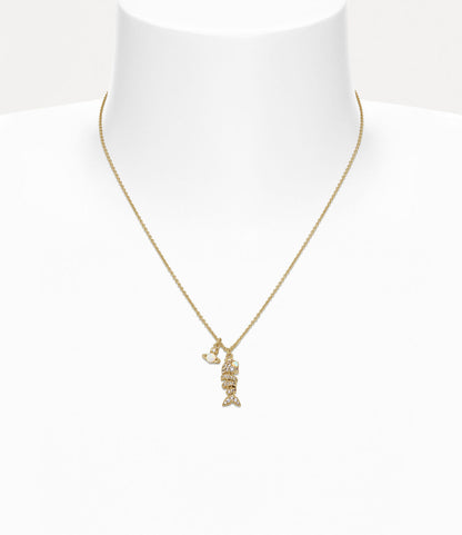 Vivienne Westwood Lyall Pendant 經典純銀魚骨頭立體土星項鏈 （共2色！）